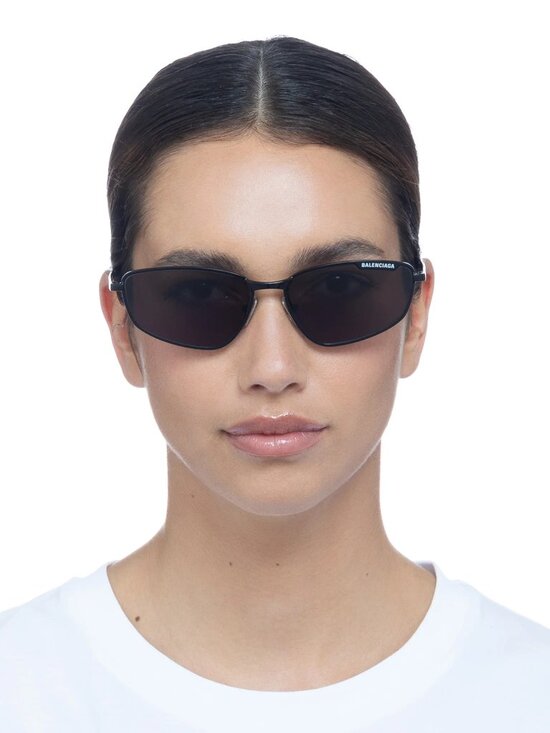 Balenciaga Women Sunglasses Black Grey Geometric BB0277S 001 NEW AUTHENTIC main image 12
